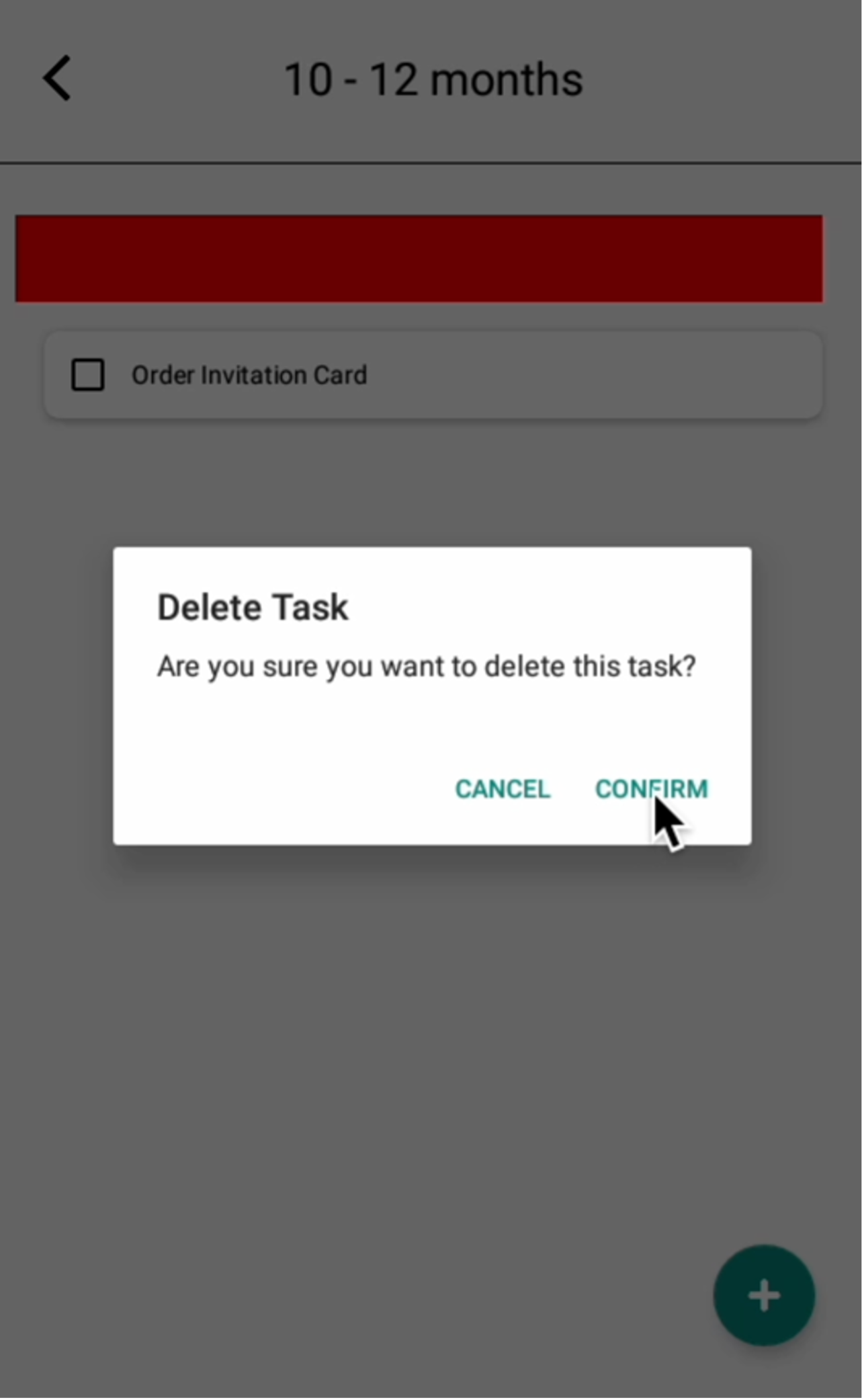 delete task page